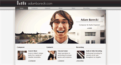 Desktop Screenshot of adamborecki.com