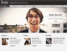 Tablet Screenshot of adamborecki.com